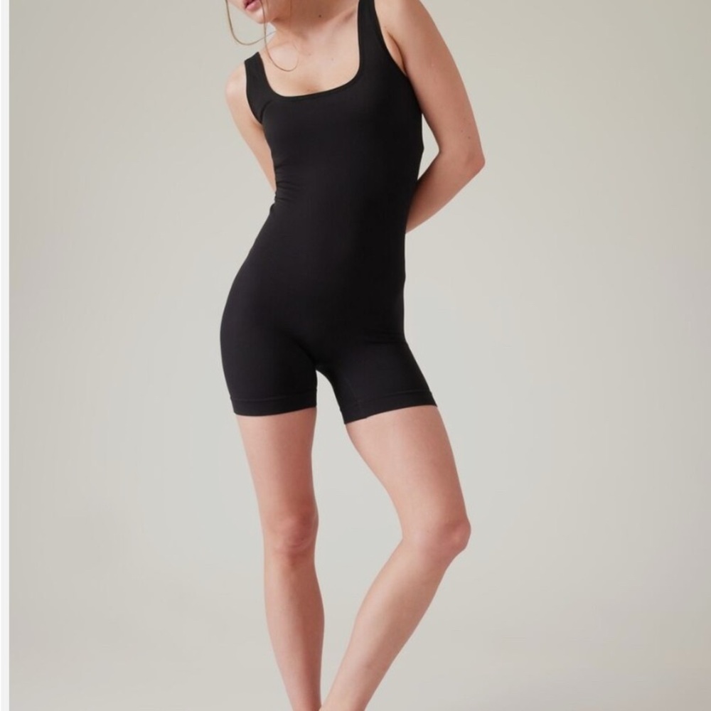 Athleta Gap  Black Shorts Bodysuit